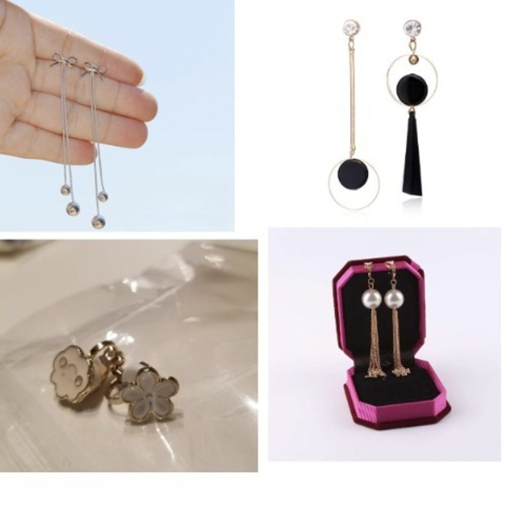Brand new 4pc clip-on earrings bundle